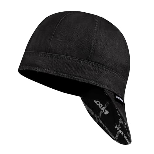 ARCCAPTAIN Reversible Welding Cap, 8 Panel Protective Welders Cap, 10 oz Fireproof Cotton Comforts for Safety and Protecti...