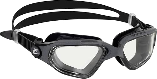 CRESSI Swim Goggles with Reduced Frame for Expanded Field of Vision - Clear Eyes - Designed in Italy by Cresi