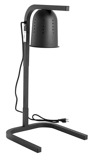 Kratos Commercial Bulb Warmer, One Bulb Heat Lamp for Food, Black, 120V, 250 Watts, Countertop Electric Food Warmer for Restaurants (31M-002)