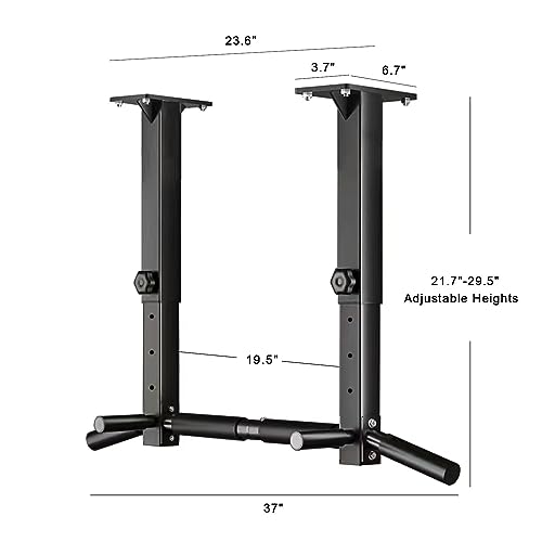 Wall Mount Pull Up Bar, Joist Beam Rafter Mount Pull-up Bar, Ceiling Mounted Chin Up Bar for Home Gym with Punching Bag Ha...