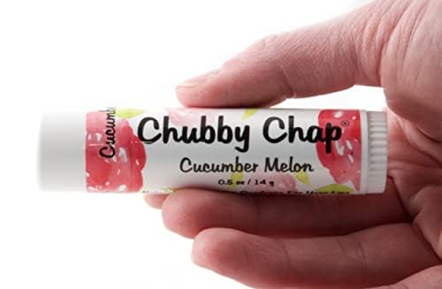Three (3x) Large Jumbo Chapstick Natural Chapstick - 1/2 Ounce Lip Balm (Cucumber Melon)