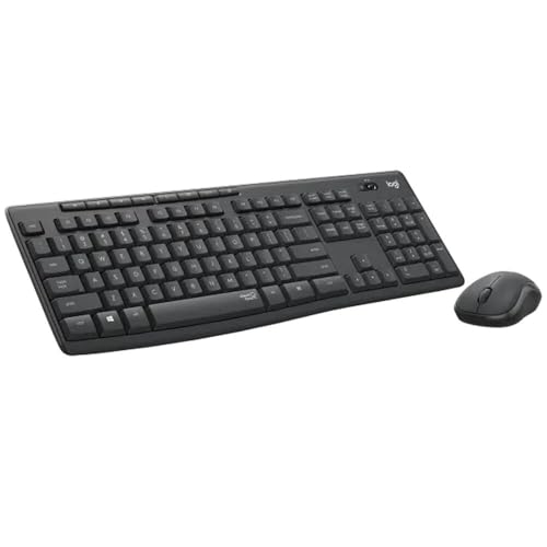 Logitech MK295 Wireless Mouse & Keyboard Combo with SilentTouch Technology, Full Numpad, Advanced Optical Tracking, Lag-Fr...
