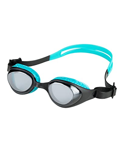 ARENA Unisex Kids Junior Air Mirror Swim Goggles for Swimming Ages 6 to 12 Air Seals Anti-Fog Coated Lens Adjustable Strap