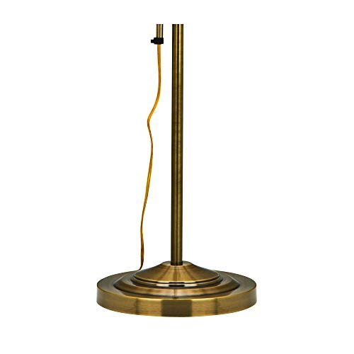 Cal Lighting Bo-117Fl-Ab Antique Brass Floor Lamp, 62 In Height, Metal Pharmacy Style