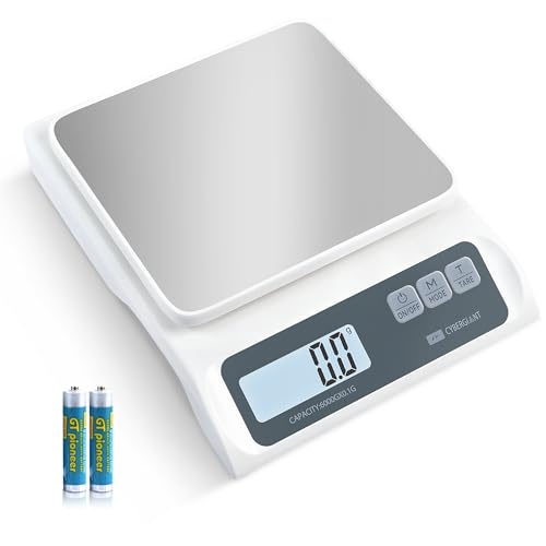 CYBERGIANT 13lb/0.1g Precision Digital Food Scale - Meal Prep Kitchen Baking & Espresso Coffee - Gram Scale with Stainless...
