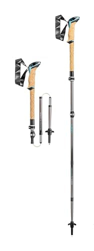 LEKI Cressida FX Carbon Collapsible Lightweight Walking Poles for Trekking & Hiking