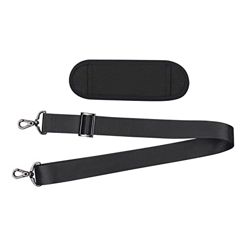 MOSISO 56 inch Shoulder Strap, Adjustable Thick Soft Universal Replacement Non-Slip Fit Padded with Metal Swivel Hooks for...