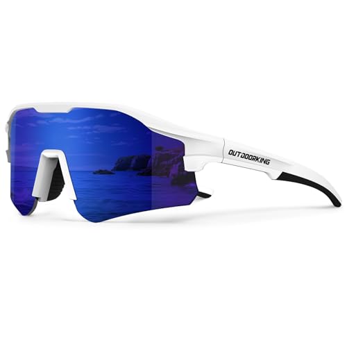 OUTDOORKING Sport Polarized Sunglasses for Men and Women, Stylish and Lightweight Cycling Sunglasses with UV400 Protection