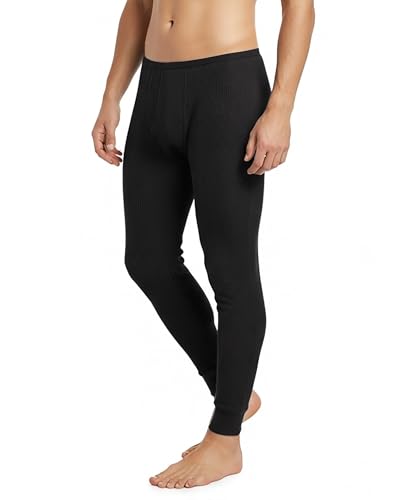 Andrew Scott Men's Traditional Waffle Thermal Underwear Bottoms | Cotton Blend Baselayer Thermal Pants | Multi Packs