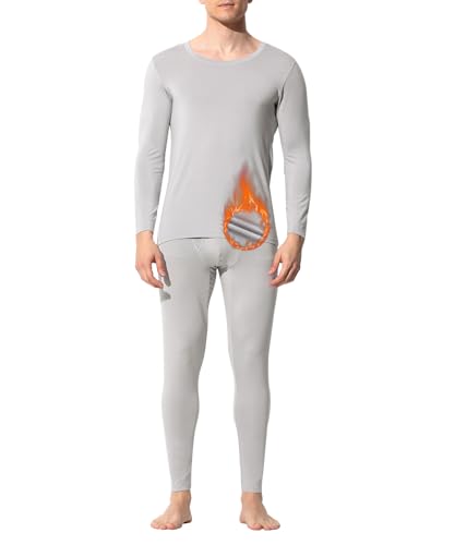 Arjen Kroos Thermal Underwear for Men Long Sleeve, Modal Thermal Base Layer & Winter Underwear Set, Thermal Wear for Men