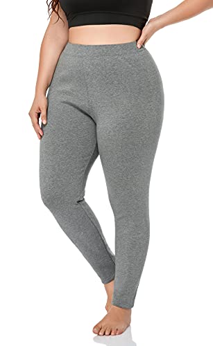 ZERDOCEAN Women's Plus Size Fleece Lined Leggings Winter Warm Thermal Yoga Workout Pants