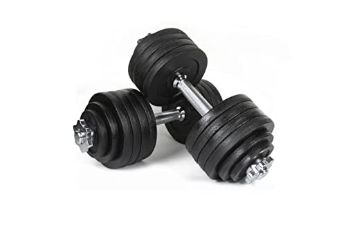 Unipack 105lbs Adjustable Dumbbell Set One Pair of Adjustable Dumbbells Kits - 105 Lbs (52.5lbs X 2pc)