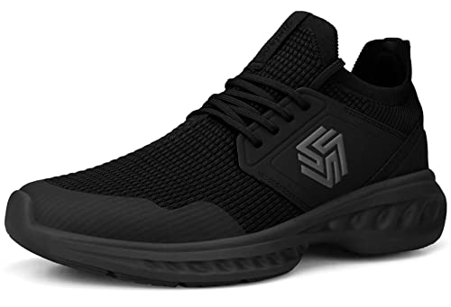 Giniros Mens Slip On Walking Shoes Non Slip Running Shoes Breathable Workout Shoes Lightweight Gym Sneakers