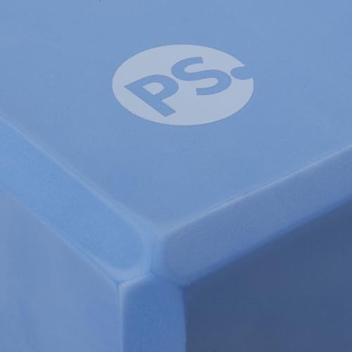 POPSUGAR Yoga Block (Solid, Periwinkle, 4” x 6” x 9”), Lightweight Foam Block for Deep Stretches, Supportive Workout Sessi...