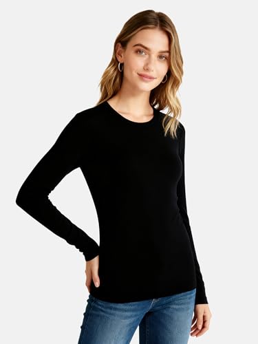 HeliosCloak 4 Pack Women's Thermal Long Sleeve Shirts Double-Sided Fleece Lined Base Layer Winter Basic Underwear Tops