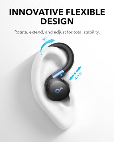 Soundcore Sport X20 by Anker, True-Wireless Workout Earbuds, Rotatable and Extendable Ear Hooks, Noise Cancelling, Deep Ba...