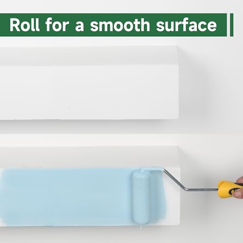 VOOMEY Mini Paint Roller Covers，High Density Foam Paint Roller，4 Inch Foam Roller Paint, 24 Pack,Fits All Flat Surfaces, I...