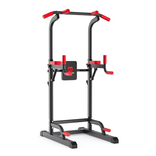 K KiNGKANG Power Tower Dip Station, Multi-Function Assistive Trainer Pull Up for Home Gym Muscle Building and Beginner Exe...