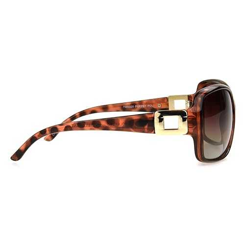 Foster Grant Polarized Sunglasses For Women, Brown Tortoise Shell Sunglasses