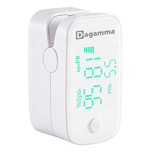 Dagamma DP250 Fingertip Pulse Oximeter, Heart Rate Measurement, Blood Oxygen Saturation Monitor SpO2 with LED Screen, IP22...