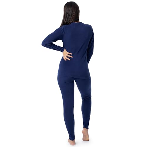 Fruit of the Loom womens Stretch Fleece Lined Thermal Long Johns Underwear Set