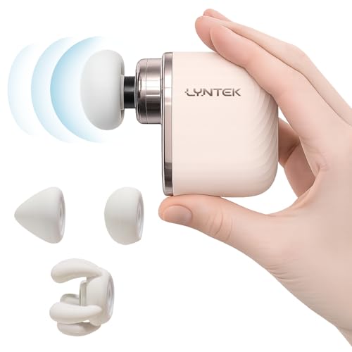 LYNTEK Mini Massage Gun - Small Handheld Muscle Massager with Percussion Deep Tissue, 5 Adjustable Vibration Frequency & 3...