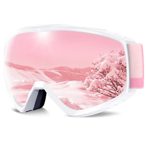 findway OTG Ski Goggles - Over Glasses Snow Snowboard Goggles for Men Women Adult & Youth - Anti-Fog 100% UV Protection