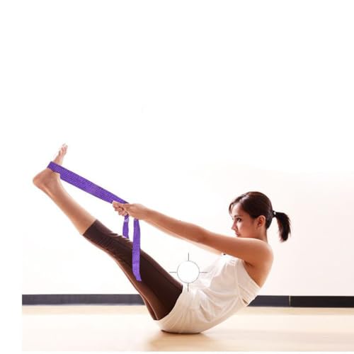 POPETPOP Yoga Stretch Belt 72 Inch Elastic Strap with Sturdy Buckle for Flexibility and Muscle Stretching in Yoga and Fitness