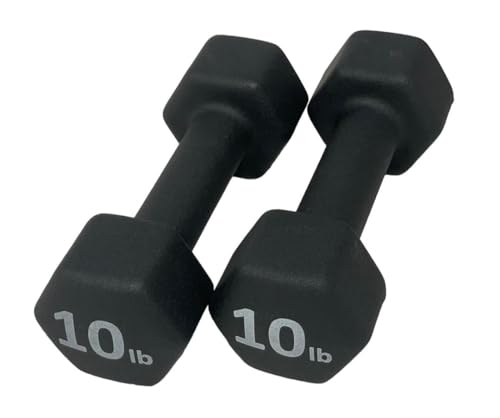 Rainforest Basics Neoprene Coated Dumbbell Hand Weight Set