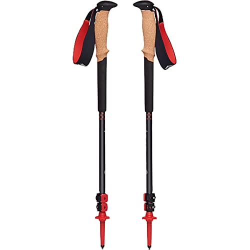 BLACK DIAMOND Pursuit Trekking Poles (Pair) | Natural Cork Grips | FlickLock Adjustable Aluminum Shafts | Ergonomic Poles ...