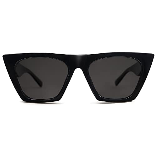 SOJOS Trendy Oversized Square Cateye Polarized Sunglasses Womens Big Frame Shades SJ2115