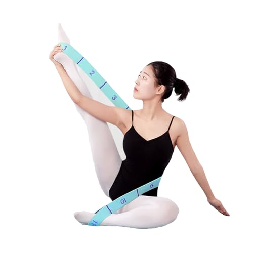 Xensamy 11 Loops Stretch band - Yoga, Pilates, Ballet, and Physical Therapy Stretching strap for Flexibility, Leg Stretchi...