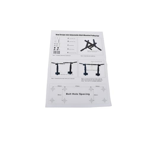 Getanye Wall Mounted Pull Up Bar Chin Up bar Multifunctional Adjustable Dip Station for Indoor Home Gym Workout, Power Tow...