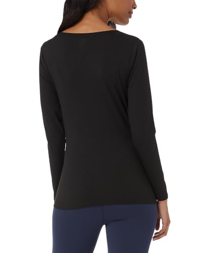 32 Degrees Women's Cozy Heat Base Layer Scoop Neck Top - Thermal Long Sleeve Shirt for Cold Weather