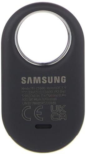 Samsung SmartTag2 (2023) Bluetooth + UWB, IP67 Water and Dust Resistant, Findable via App, 1.5 Year Battery Life - Black (...