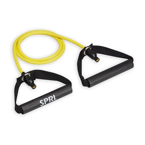 SPRI Xertube Resistance Bands with Handles – All Exercise Cords Sold Separately with Home Gym Workout Fitness Door Anchor ...