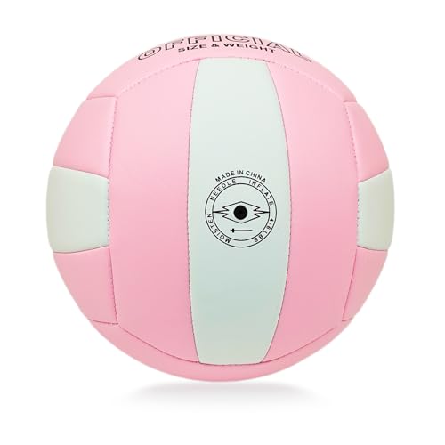 UERMAPTE Official Size 5 Volleyball Thickened Waterproof PU Anti-Burst Design for Indoor Beach and Pool Training for Begin...