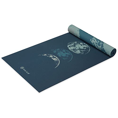 Gaiam Yoga Mat - Premium 6mm Print Reversible Extra Thick Non Slip Exercise & Fitness Mat for All Types of Yoga, Pilates &...