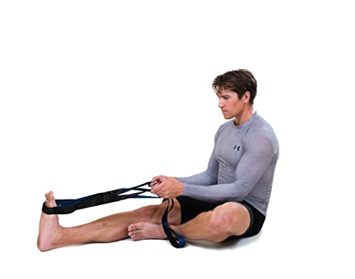 Brazyn Mobility Stretching Strap | Multi-Functional 12-Loop Strap for Stretching, Yoga, Physical Therapy, Pilates, Dance a...