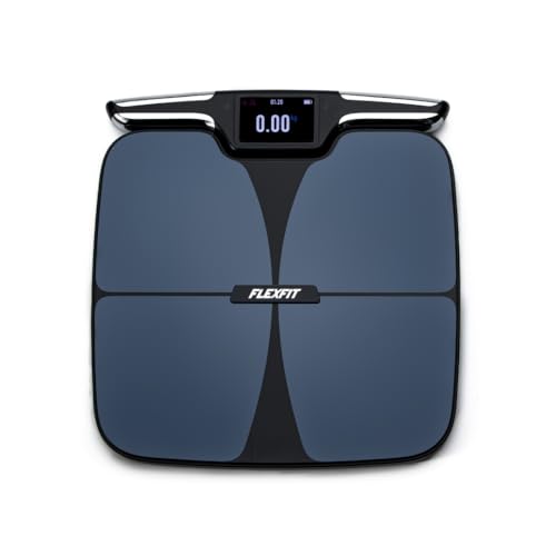 FlexFit Scale for Body Weight and Fat Percentage, 8 Electrodes High Precision Digital Scale Accurate Measurement of 56 Bod...