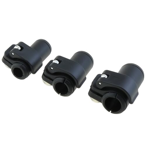 DGZZI 3PCS Hiking Pole Clip Replacement Part 14/16/18 Black Handle External Flip Lock Outdoor Repair Accessory Suitable fo...