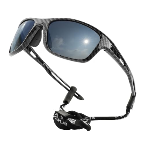 Solsun Polarized Sunglasses for Men Woman, Sport Wrap Around Sun Glasses UV Protection for Fishing Driving Cycling