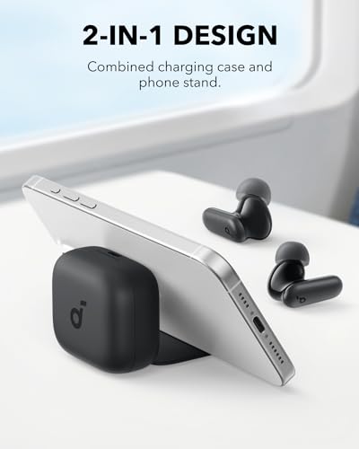 Soundcore P30i by Anker Noise Cancelling Earbuds, Strong and Smart Noise Cancelling, Powerful Bass, 45H Playtime, 2-in-1 C...