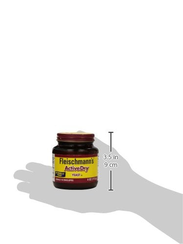 Fleischmanns Yeast, ActiveDry 4 oz Jar