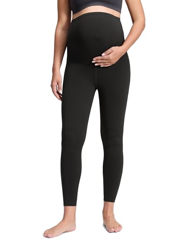 CRZ YOGA Butterluxe Maternity Leggings 25" - Over The Belly Buttery Soft Workout Activewear Yoga Womens Pregnancy Pants
