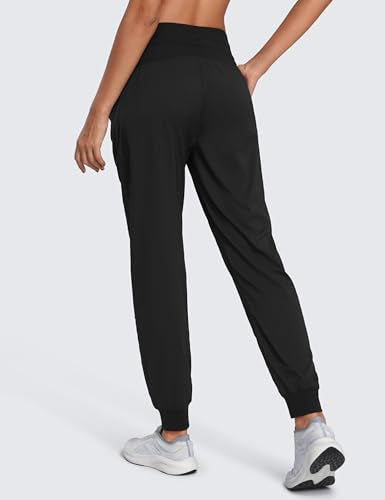 CRZ YOGA Lightweight Workout Joggers for Women 26"/28.5"/30.5" - Outdoor Running Casual Pants with Pockets