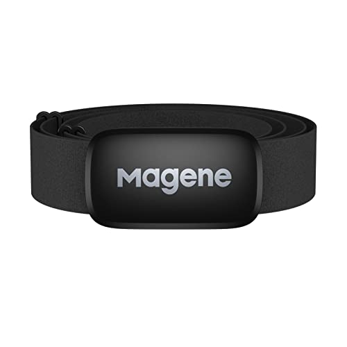 Magene H64 Heart Rate Monitor, Heart Rate Sensor Chest Strap, Protocol ANT+/Bluetooth, Compatible with iOS/Android APPs (N...