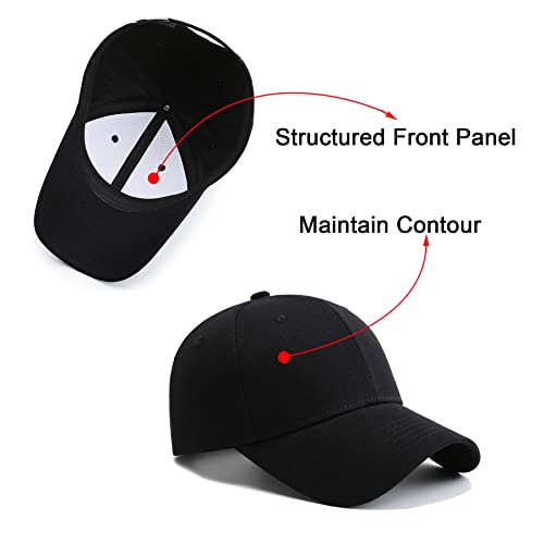 NPQQUAN Baseball Cap Structured Front Panels Golf Dad Trucker Hats for Men Women