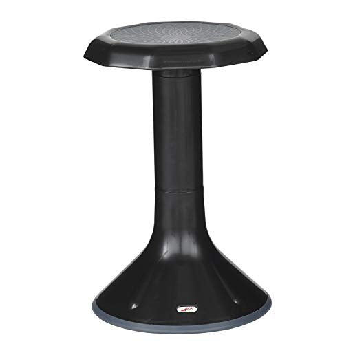 ECR4Kids ACE Active Core Engagement Wobble Stool, 20-Inch Seat Height, Flexible Seating, Black