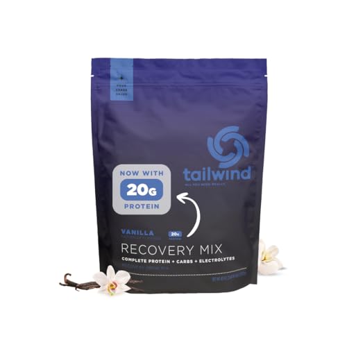 Tailwind Nutrition Recovery Mix, 20 Grams Complete Protein, Carbohydrates, and Electrolytes Powder Drink Mix for Post-Work...